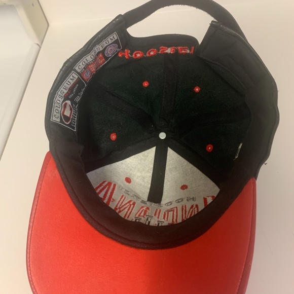 RARE men’s leather Indiana University vintage SnapBack hat - Picture 4 of 5